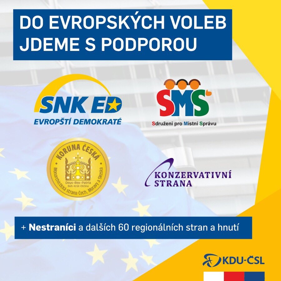 KDU-ČSL, SNK Evropští demokraté a další proevropské strany nabízí jedinou skutečně proevropskou konzervativní kandidátku